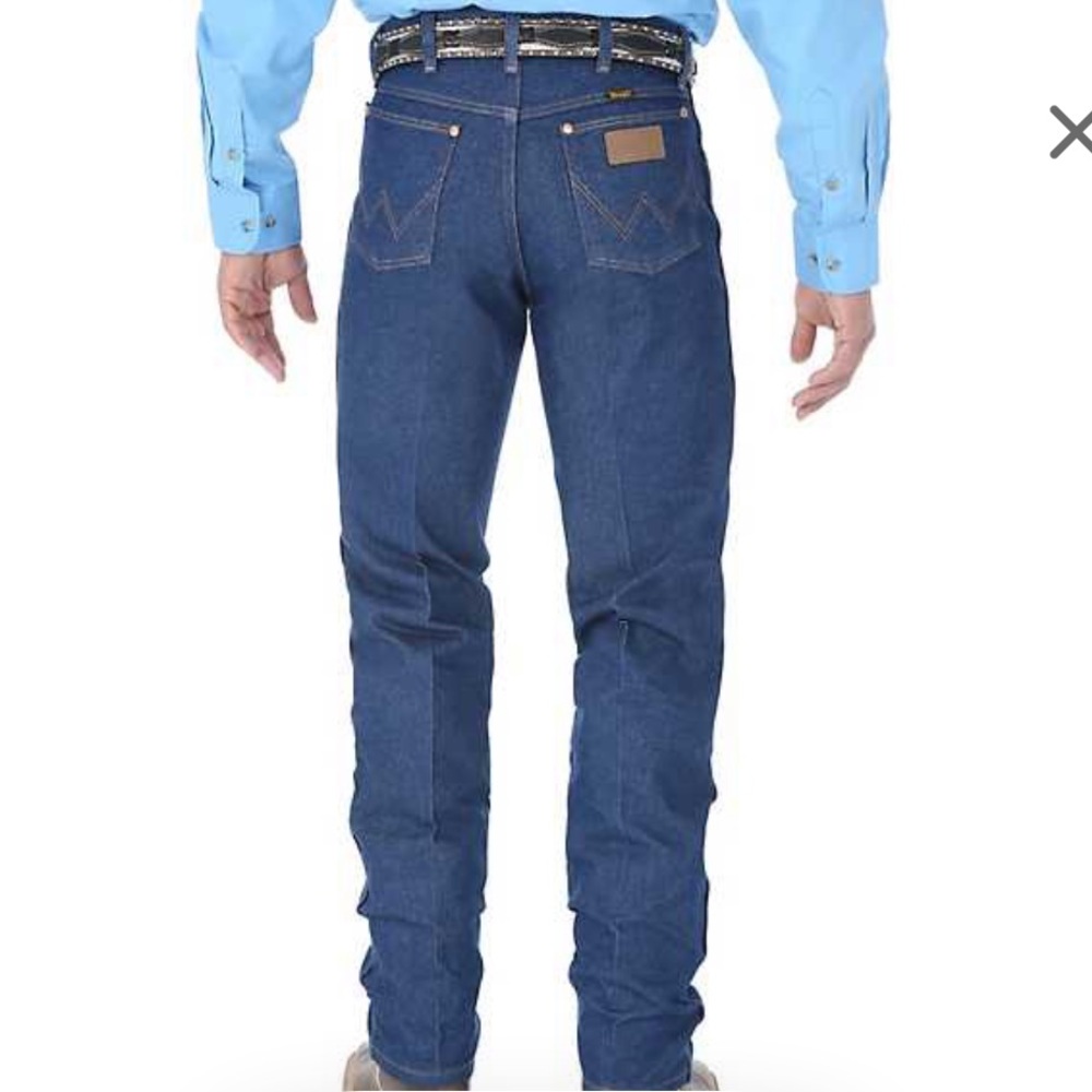 Wrangler regular fit blue jeans size 40 x 34 denim